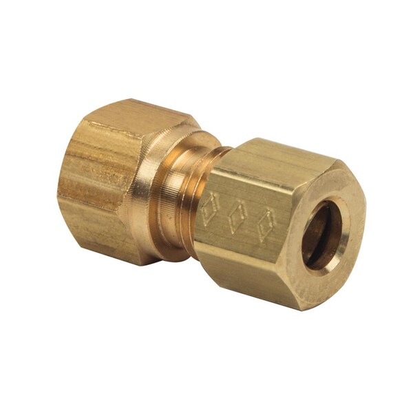 Thrifco Plumbing No. 66-C 1/4 Inch x 1/8 Inch Lead-Free Brass Compression FIP Adapt 4401074 - main